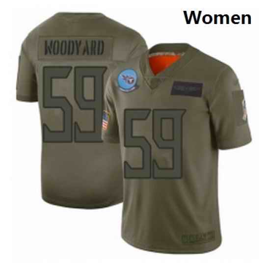 Womens Tennessee Titans 59 Wesley Woodyard Limited Camo 2019 Salute to Service Football Jersey